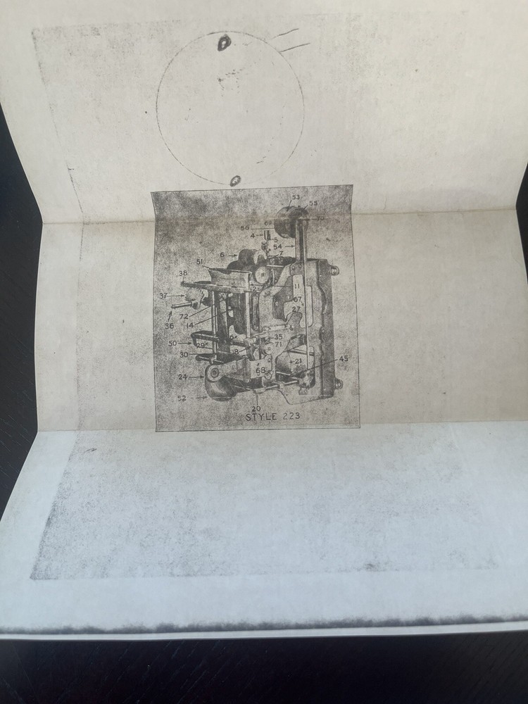 Antique Simplex Pay Roll Time Clock Recorder