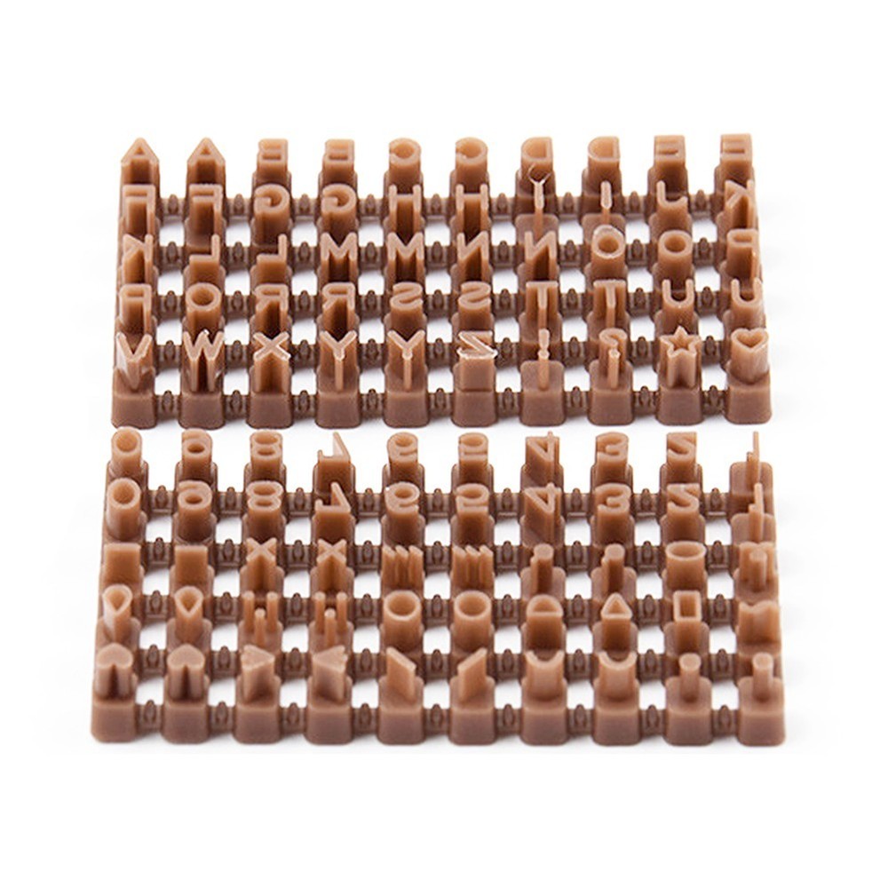 Plastic Alphabet Embossing Tool and Cookie Cutter for Home Baking Projects