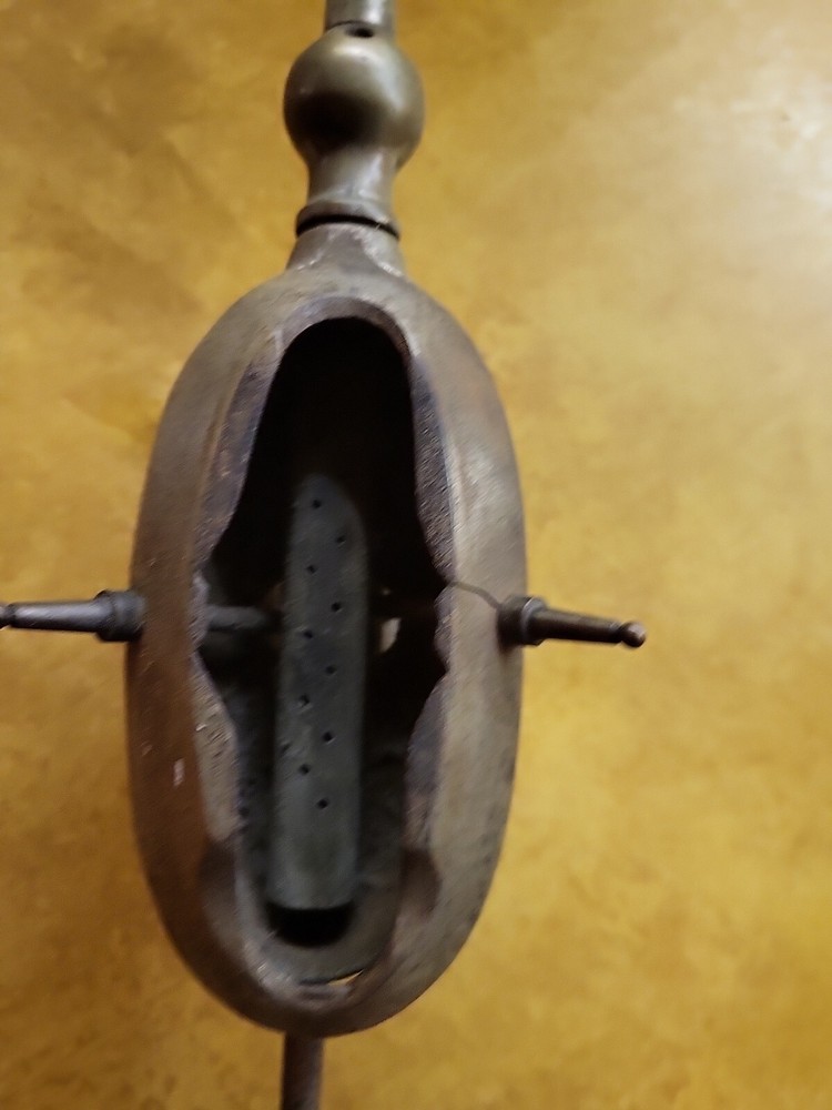 Vintage iron pedestal torch s