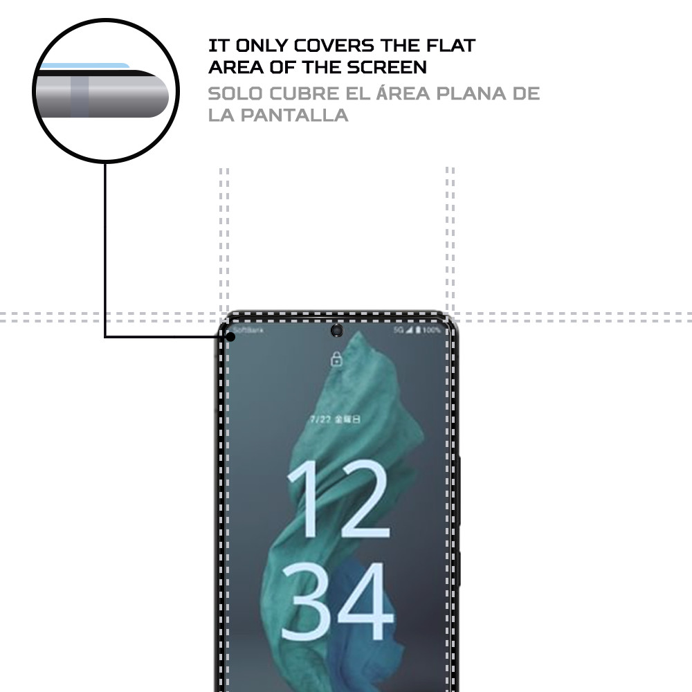 ANTISHOCK Screen protector for Sharp Aquos R7