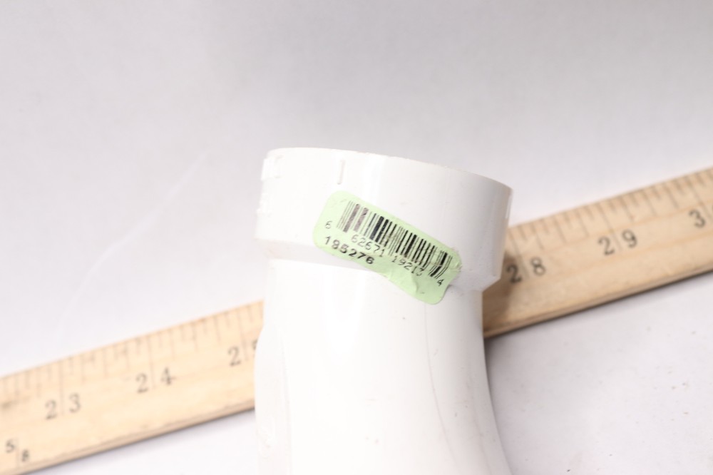 Canplas DWV Long Turn Sweep Elbow White 1/4" 195276