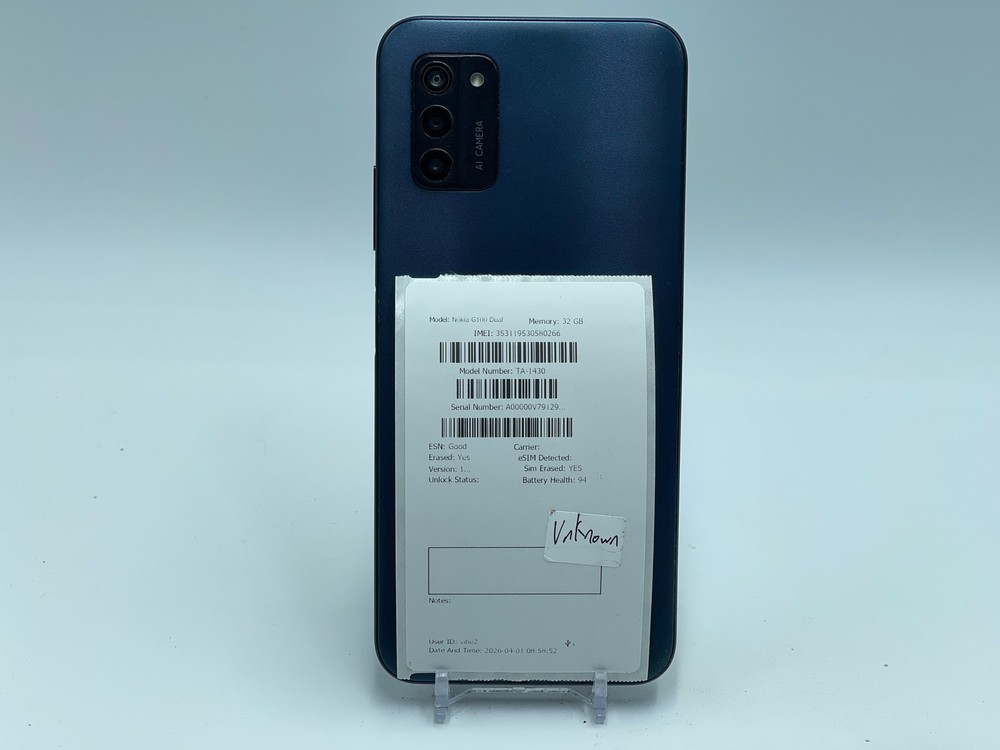 Nokia G100 32GB TA-1430 (Unknown) Blue (M-0007)