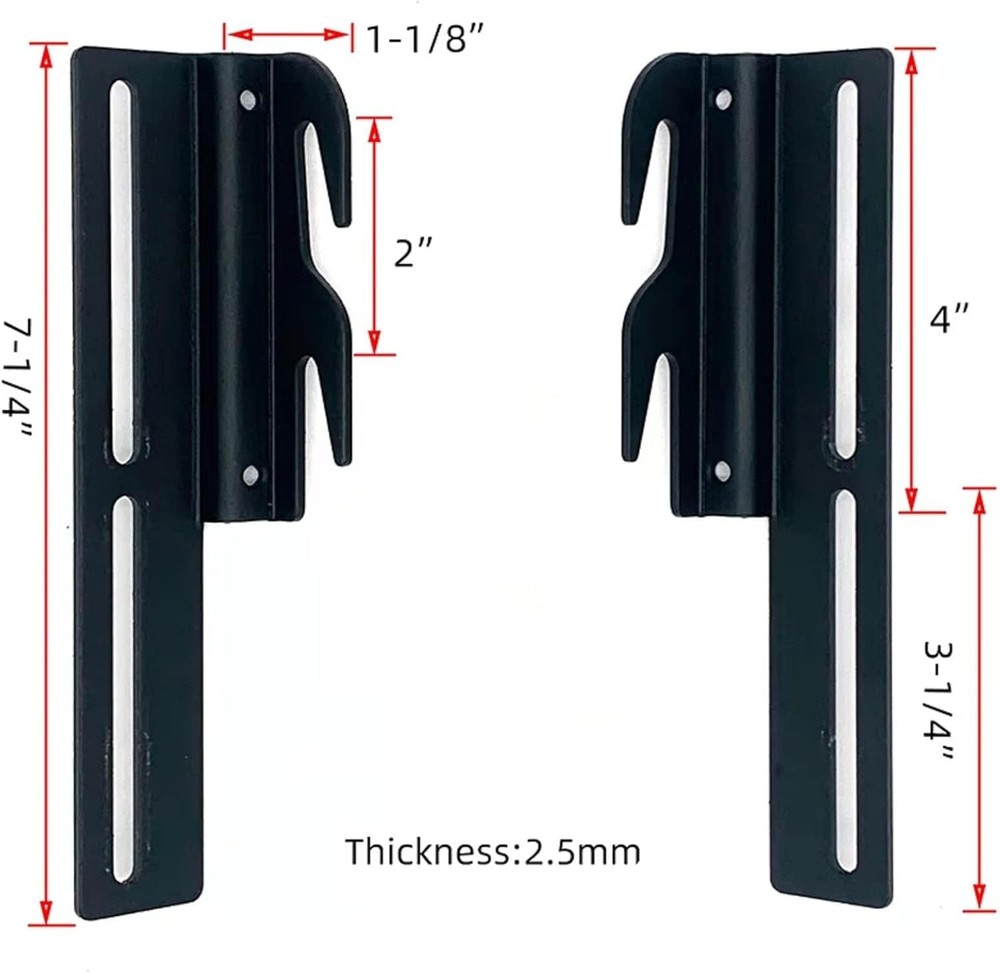 Headboard Adapter Brackets, Bed Frame Hooks, Headboard Brackets for Metal Bed...