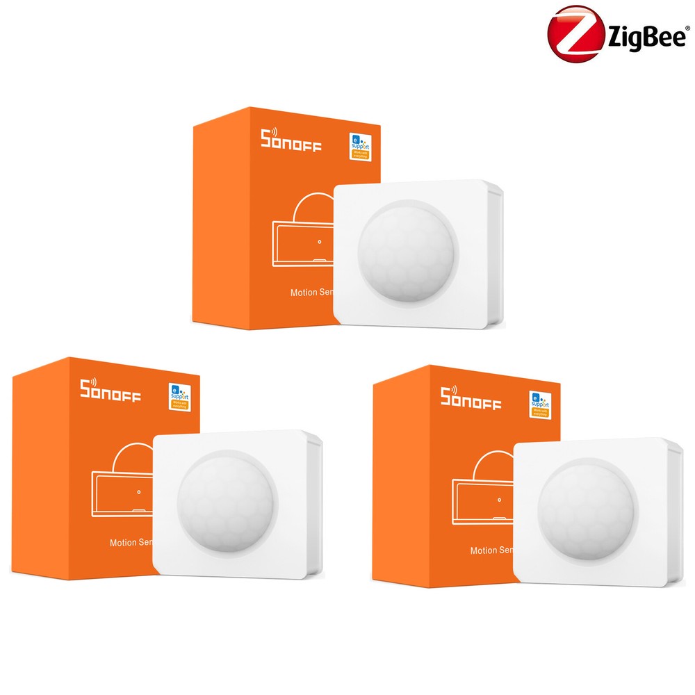 SONOFF ZigBee PIR Motion Sensor Smart Home Wireless Security Detect Alarms 3Pack