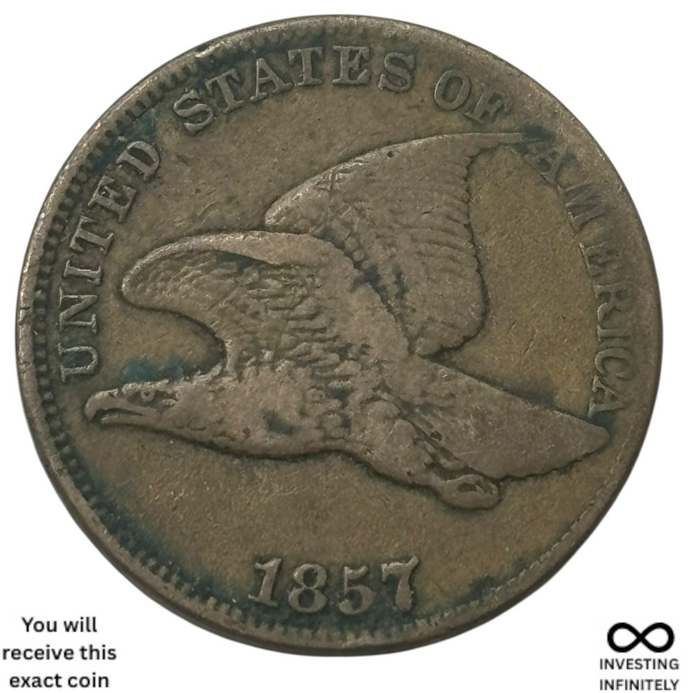 1857 Flying Eagle Cent X-837