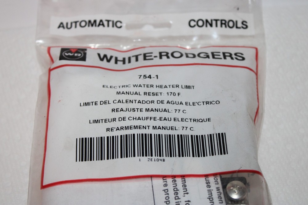 FACTORY SEALED White Rodgers 754-1 Electric Water Heater Limit Switch