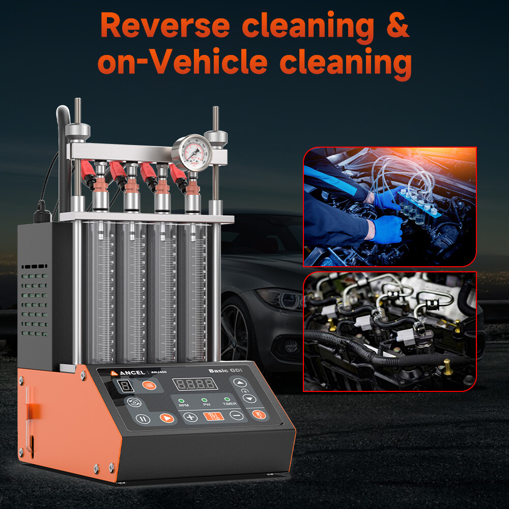 ANCEL ANJ400 Fuel Injector Cleaner Tester Low-resistance Injector Test Function