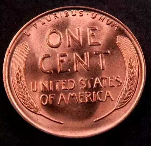 1933 Lincoln Wheat Penny Cent - Gem BU Red