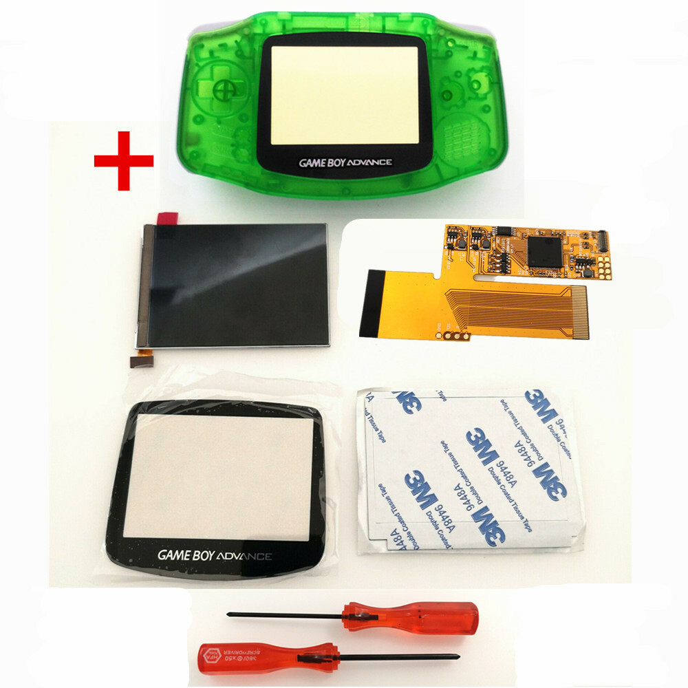 GBA 10 Levels V2 V5 IPS Backlight Backlit LCD Mod Customized SHELL