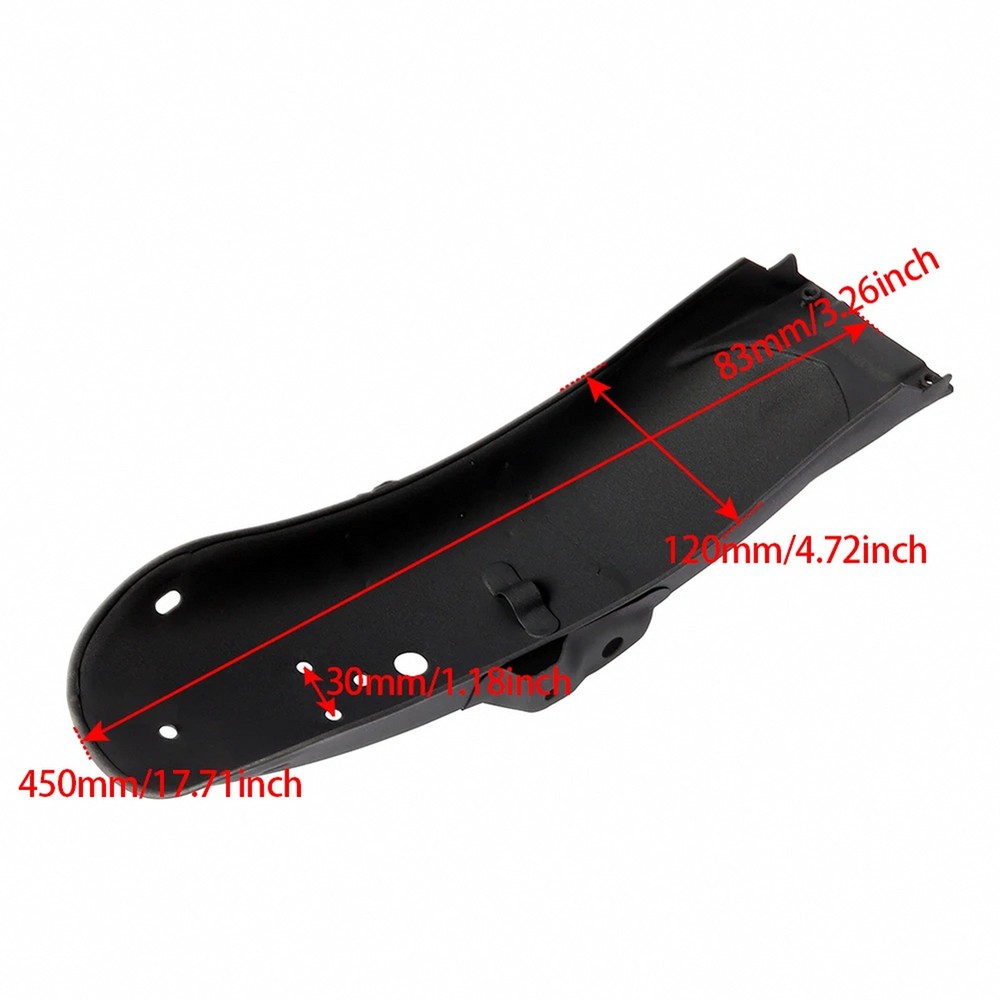 Universal Motorcycle Fender Set - Front Rear Mudguards, Black