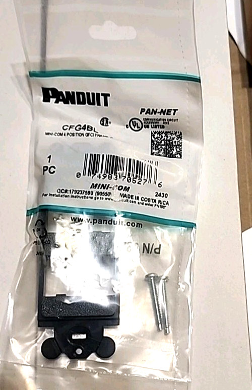 Panduit CFG4BL Mini-Com 4 Position GFCI Frame C NEW