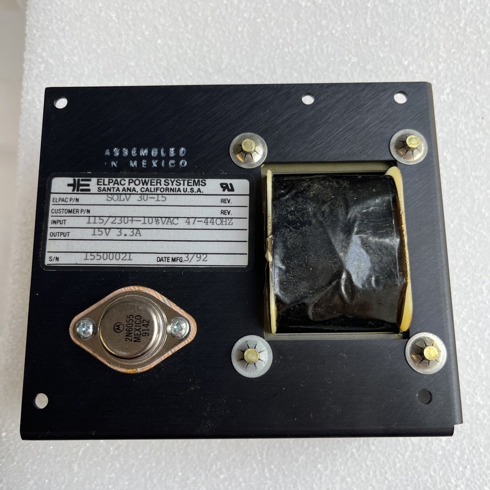 ELPAC POWER SYSTEM  SOLV 30-15