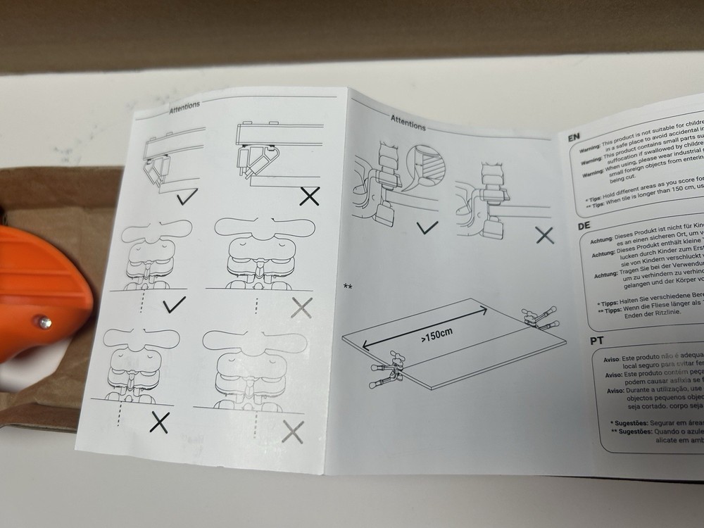 Precise Tile Cutter Tools Professional Manual Porcelain 48' Large Format