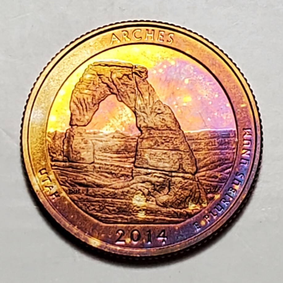 TONED 2014 S ARCHES ATB QUARTER CLAD PROOF #C4979
