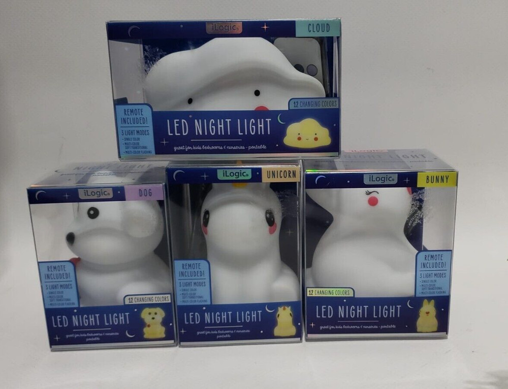 Ilogic 'Bunny' Led Night Light, 3 Light Modes, 12 Changing Colors