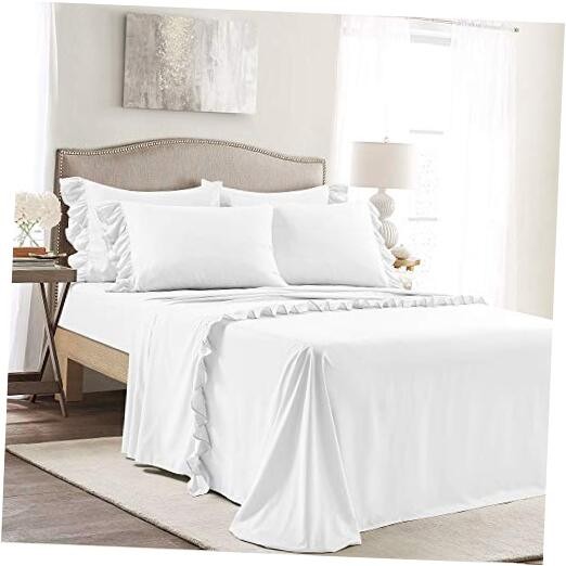Reyna Ruffle 6 Count King White