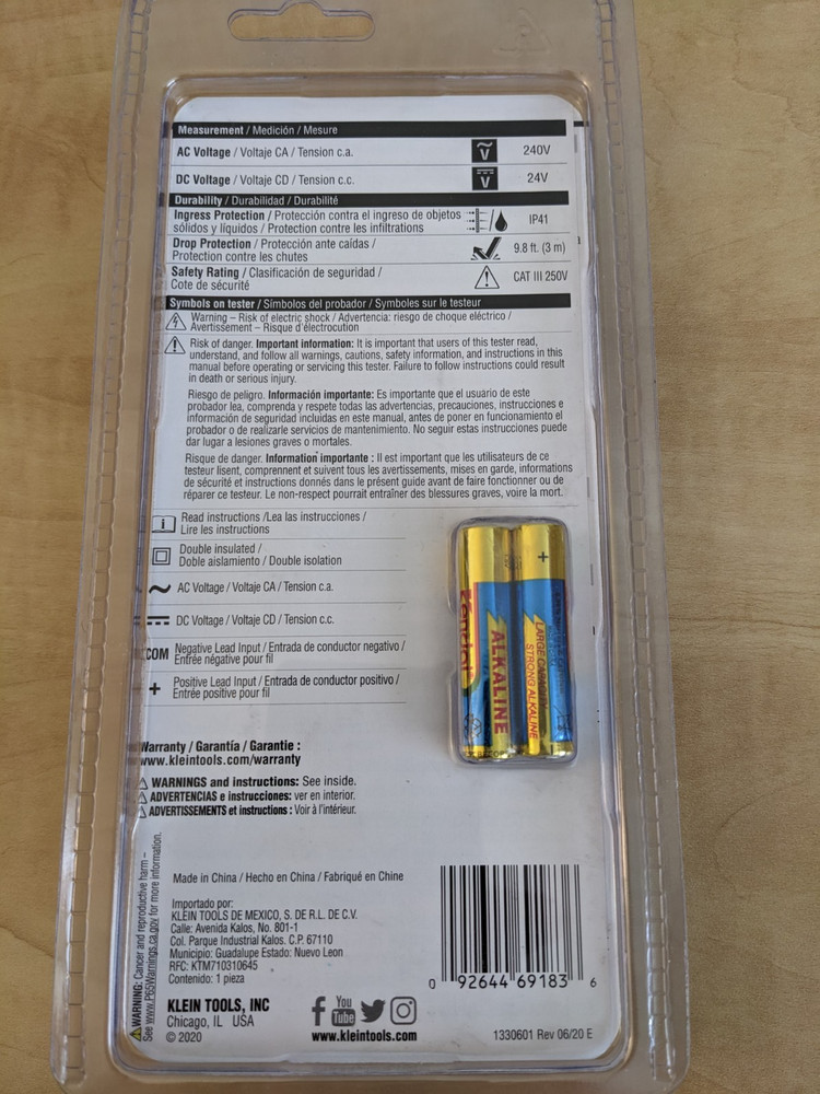 Klein ET40 AC/DC Voltage Tester