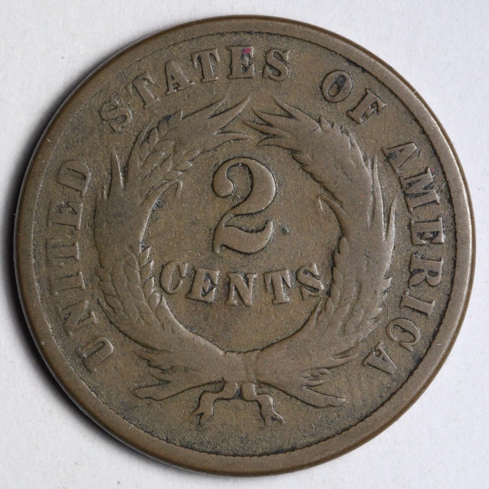 1865 Two Cent Piece FINE E127 ACE