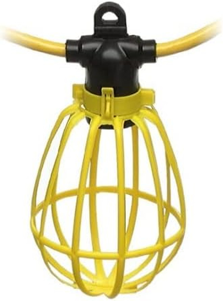 7145SW Temporary String Light; 14/2 SJTW; 15-Amp Standard; Plastic Guard; withou