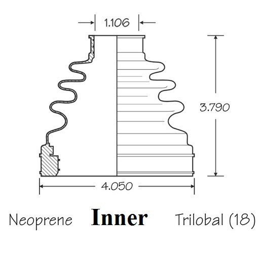 Front Inner & Outer CV Axle Boot Kit For Nissan Maxima 2009-2014 EMPI Boots