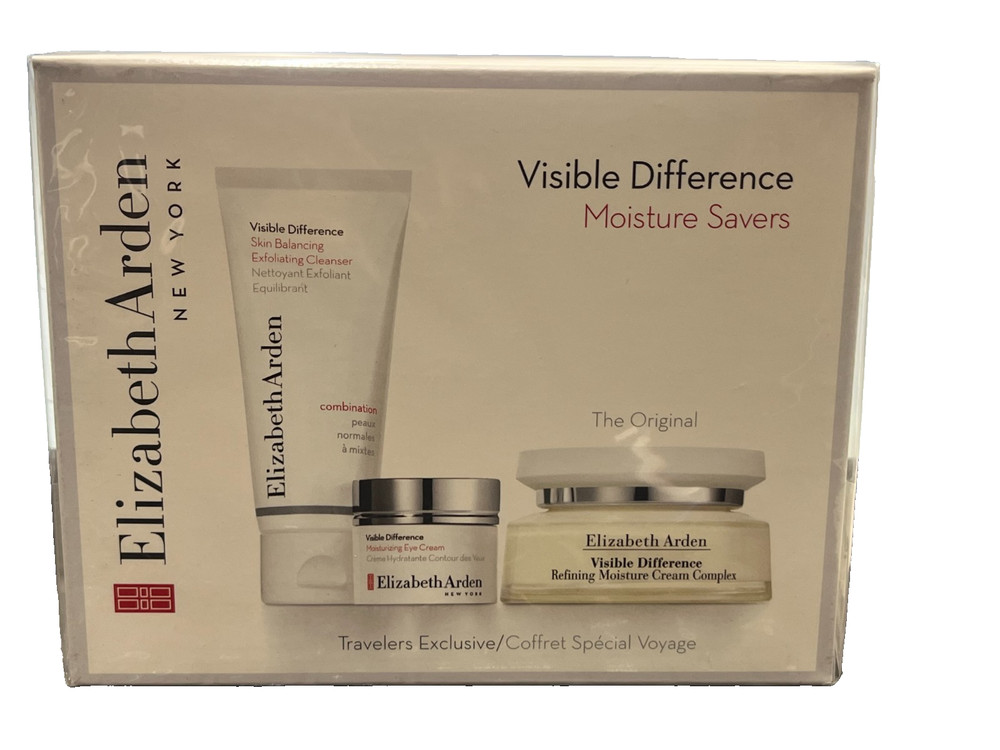 ELIZABETH ARDEN VISIBLE DIFFERENCE SET Refining Moisture Cream Complex 2.5 oz ++