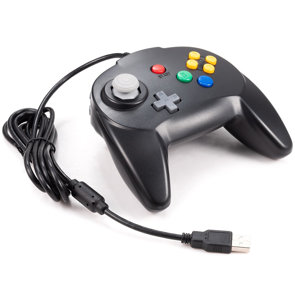 Classic Retro 64 N64 Classic Wired USB Controller Gamepads for PC Mac Raspberry