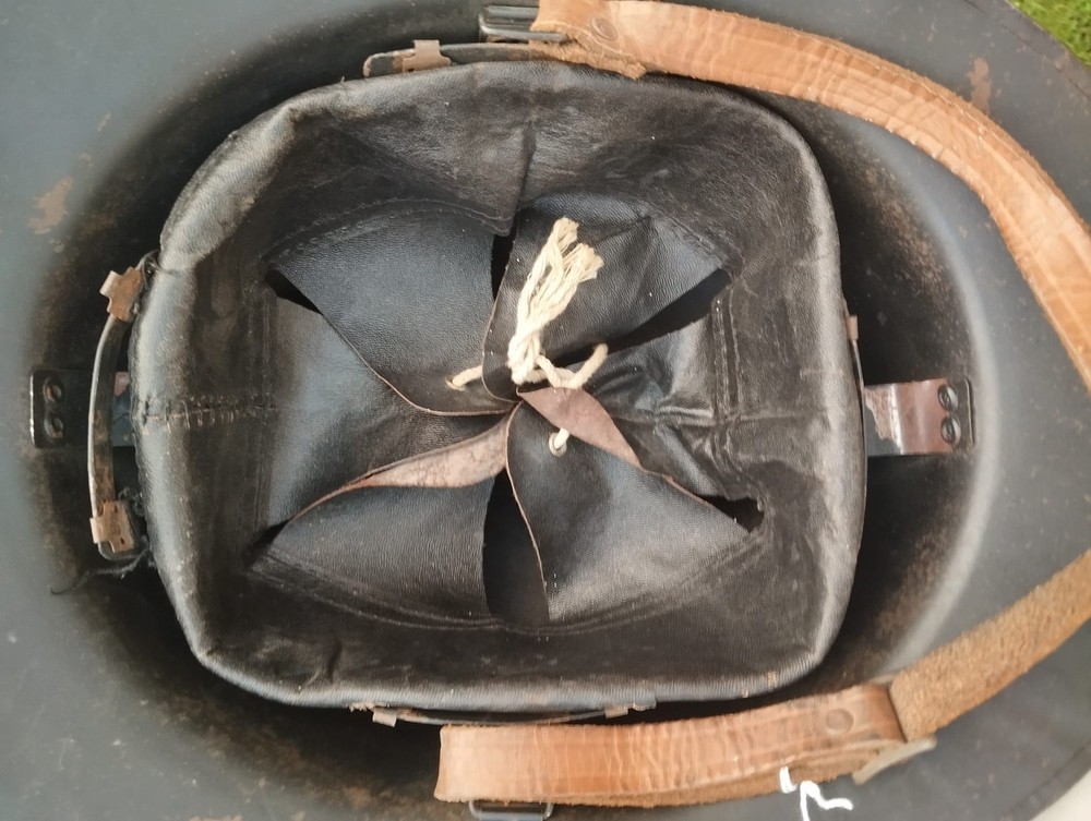 WW11 Belgium Firefighters Adrian Pattern Helmet with Liner