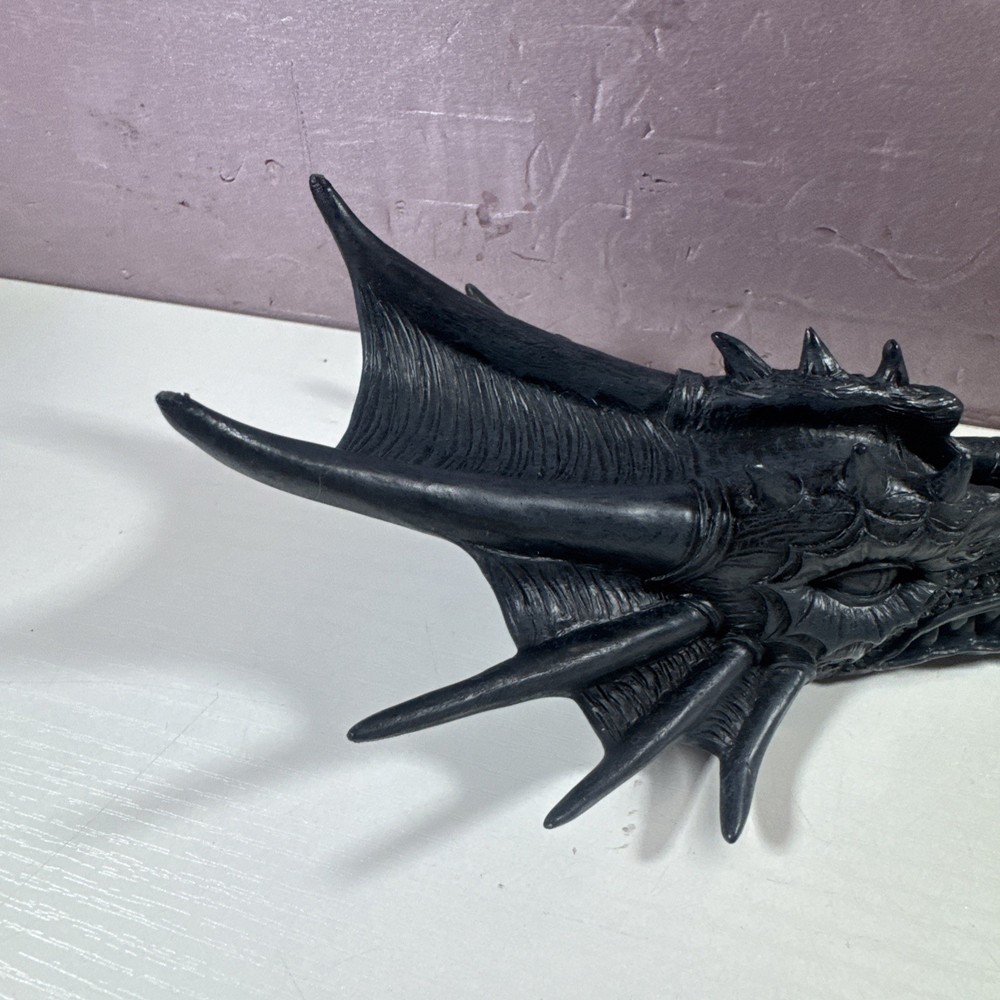 Dragon Head Incense Burner Black Marked M.C.
