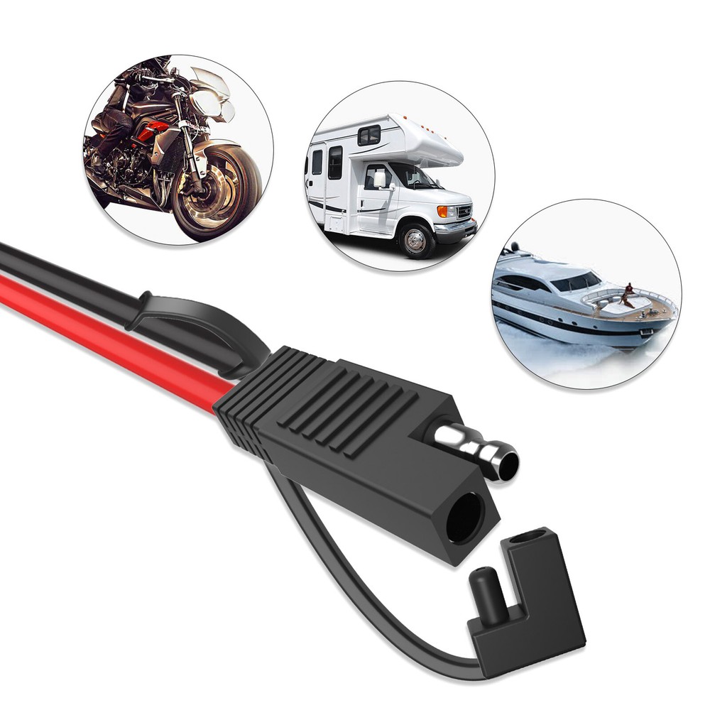 SAE Extension Cable 10AWG Quick Disconnect Wire Harness with SAE Adapter