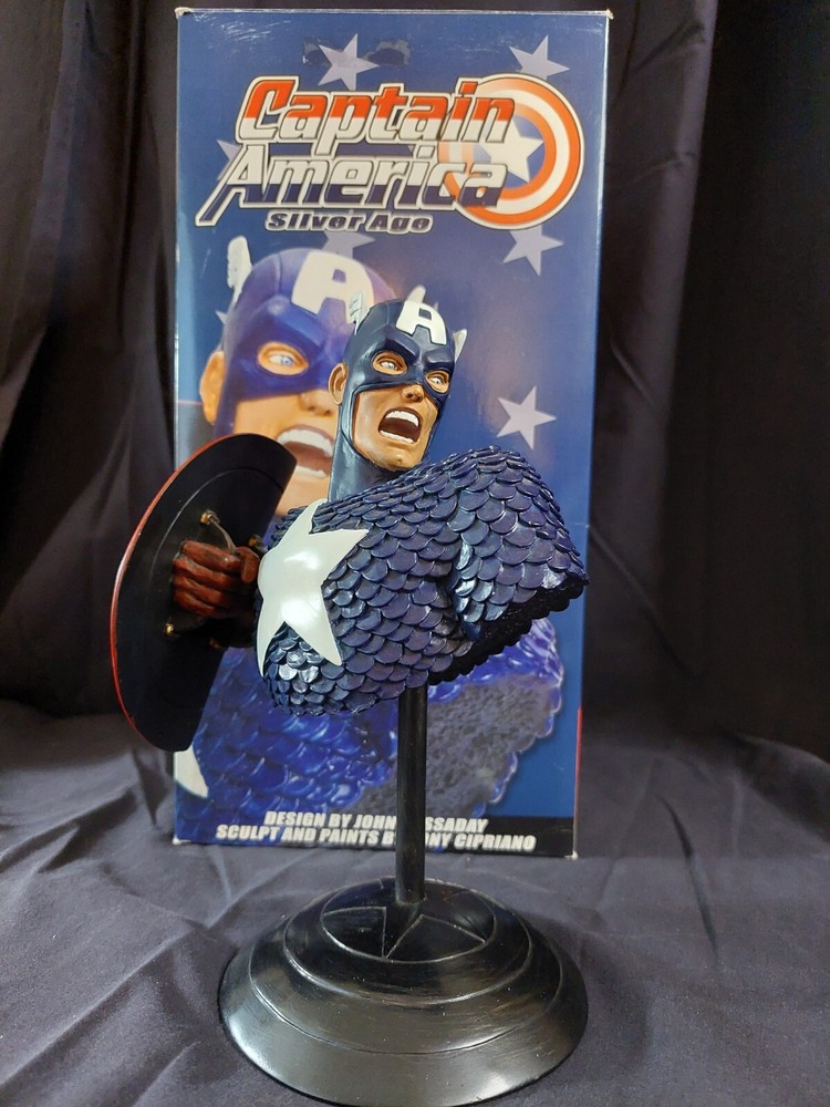Captain America Silver Age Bust 2002 DYNAMIC FORCES Marvel #706/ 1400