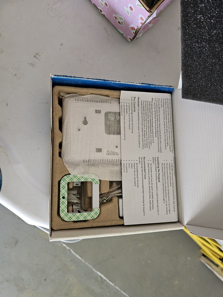 2GIG-TS1-E Wireless Touch Screen Keypad 2 Gig Secondary Keypad