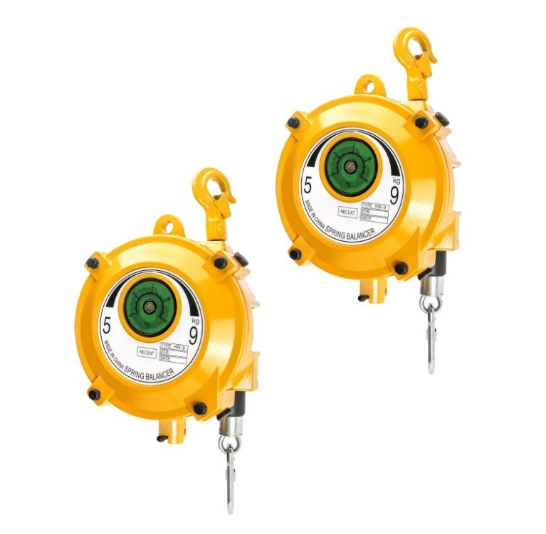 2 Pack QWORK Tool Balancer 11-19 lbs Retractable w/ 5 Ft Long Wire Rope & Hook