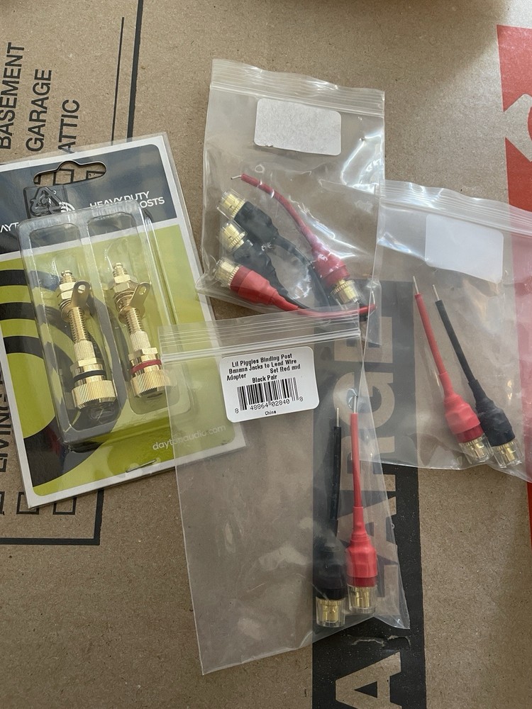 Various Binding Posts Dayton And Little Piggiles