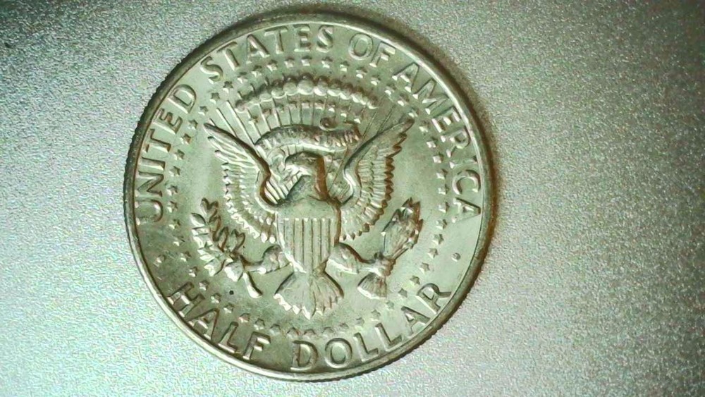 1972D Kennedy Half Dollar Error Coin - Mint Mark "D" Filled Error - 1239