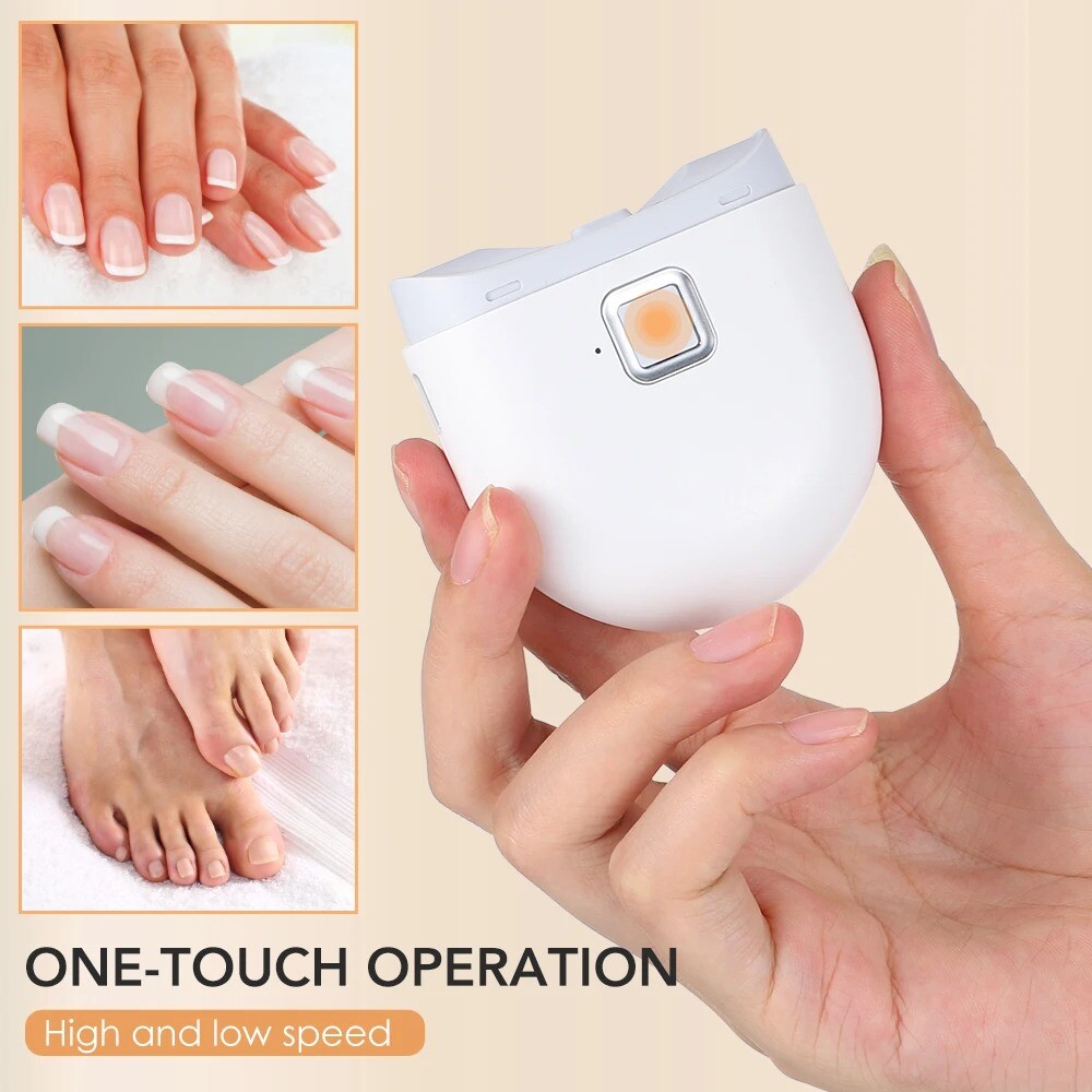 Safe Electric Nail Clipper Durable Automatic Thick Nails Trimmer Cutter Tools US
