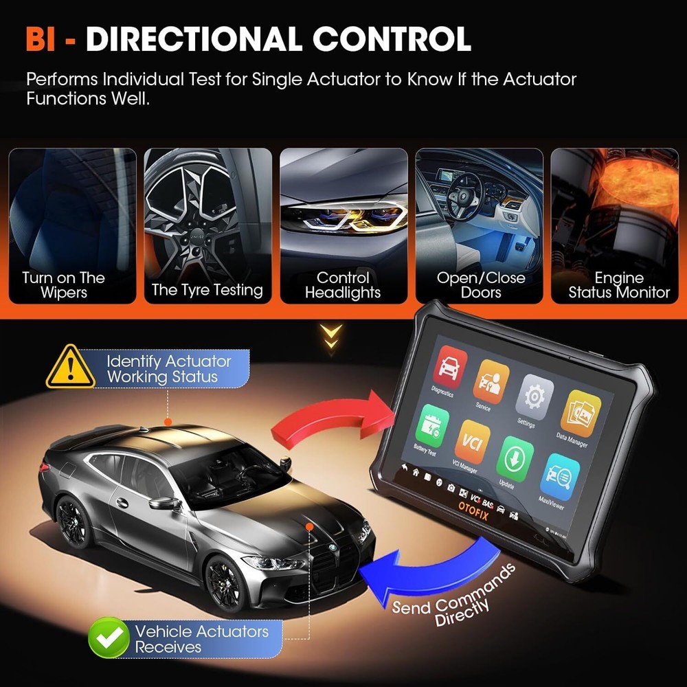 2025 OTOFIX D1 Lite Bidirectional Full System Diagnostic Tool Key Coding Scanner