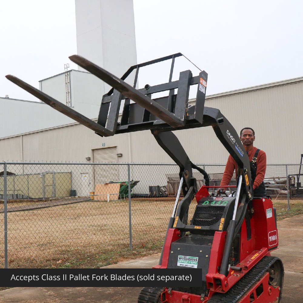 Titan Attachments Mini Skid Steer Pallet Fork Attachment, 48" Fork Blades