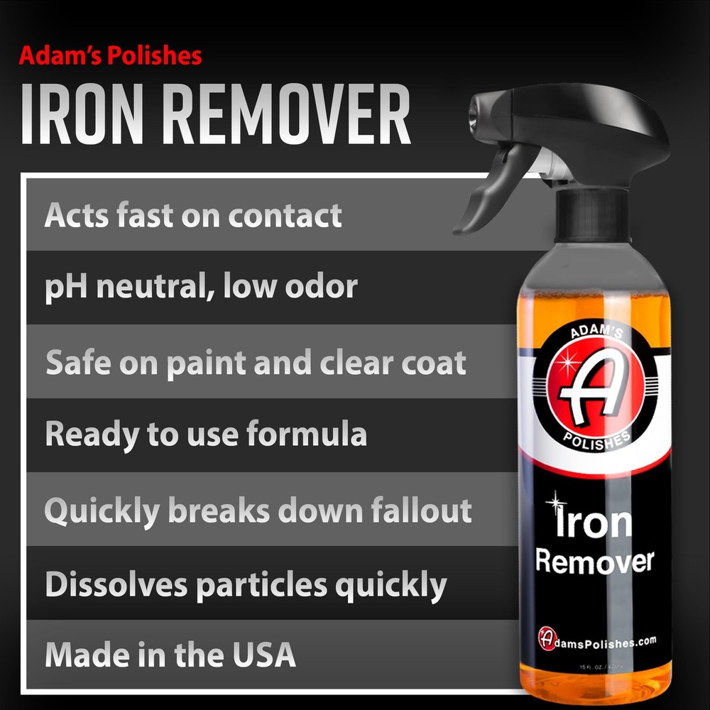 Adam's Iron Remover (Gallon) - Iron Out Fallout & Stop Rust Remover Spray for...