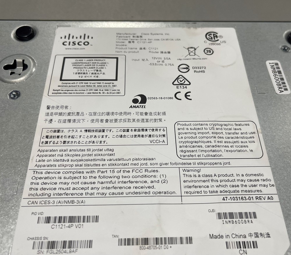 Cisco C1121-4P Router