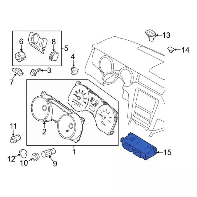Genuine Ford HVAC Temperature Control Panel CR3Z19980C