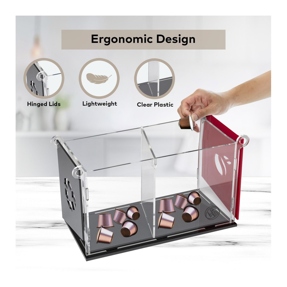 ChefWave Coffee Pod Organizer for Nespresso Capsules Storage Kitchen
