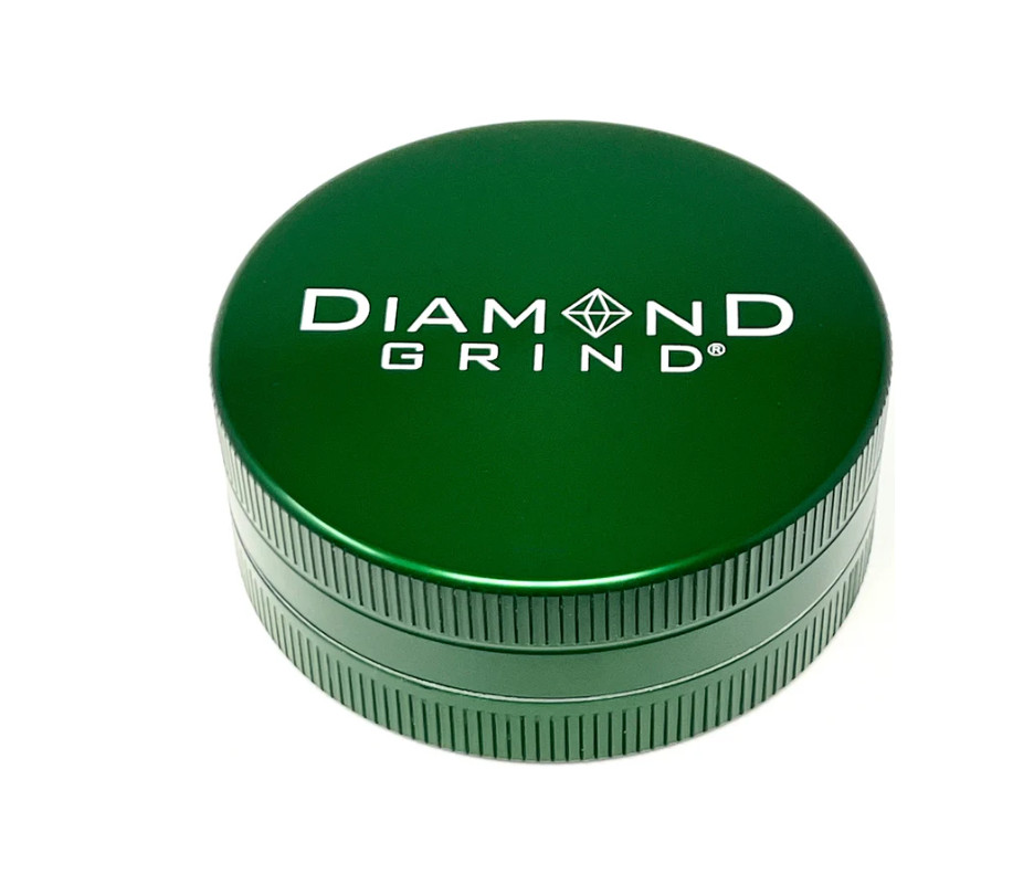 Diamond Grind 2 part Herb Grinder Green 2.25"