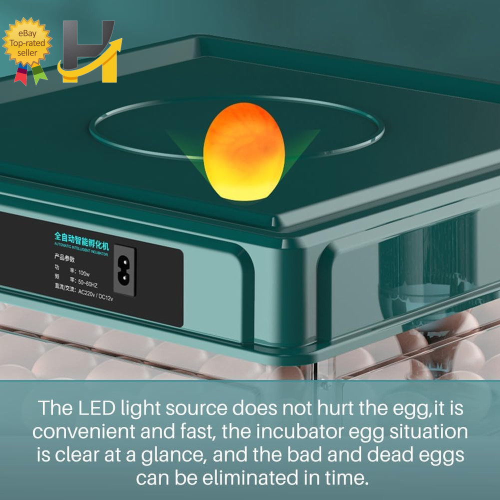 Automatic Egg Incubator 38 Egg Digital Poultry Hatcher Machine Automatic Egg Tur