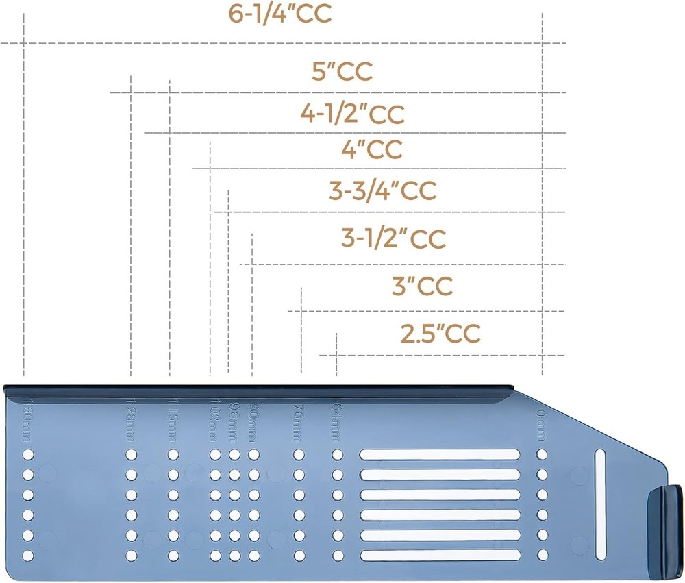 Cabinet Handle Template Tool Drawer Knob Pull Drill Mounting for Hardware Gui...