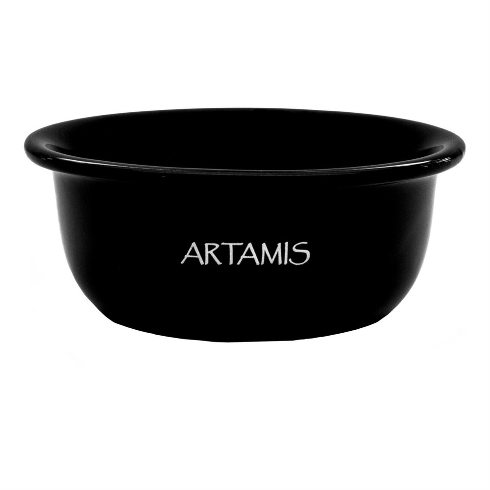 Artamis Black Ceramic Shaving Bowl