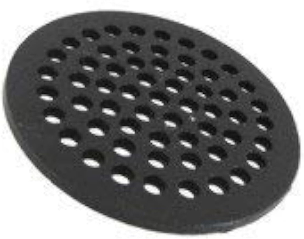 7" Cast Iron Floor Drain Cover Black 1/4" Removable Modern Durable Accessory