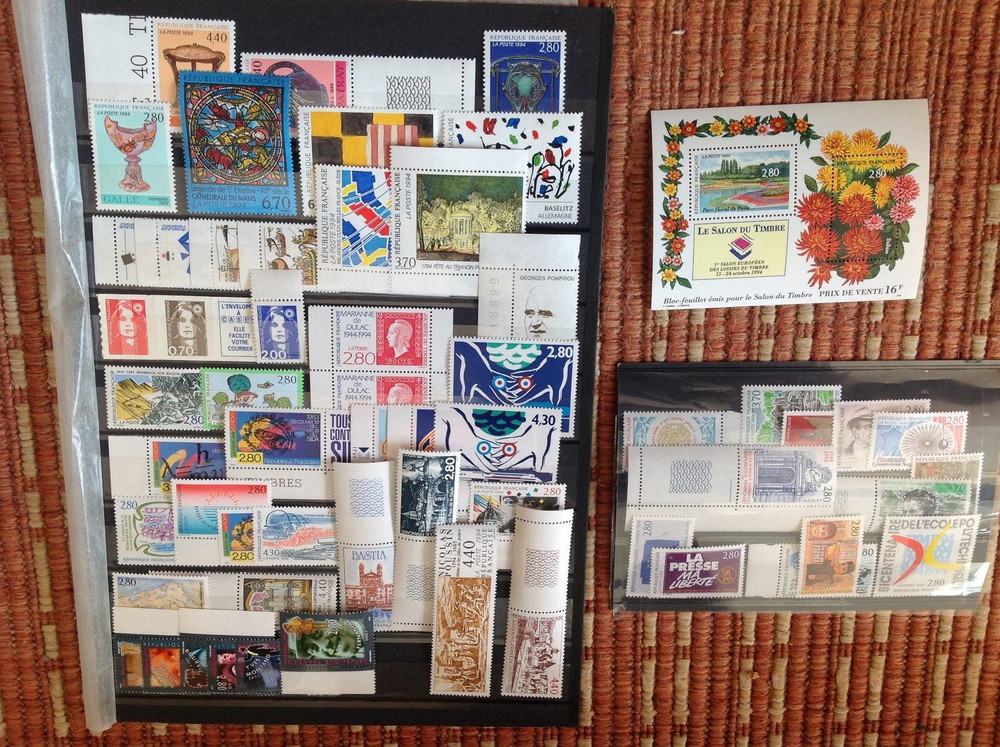FRANCE complete year set 1994 MNH ** 61 stamps