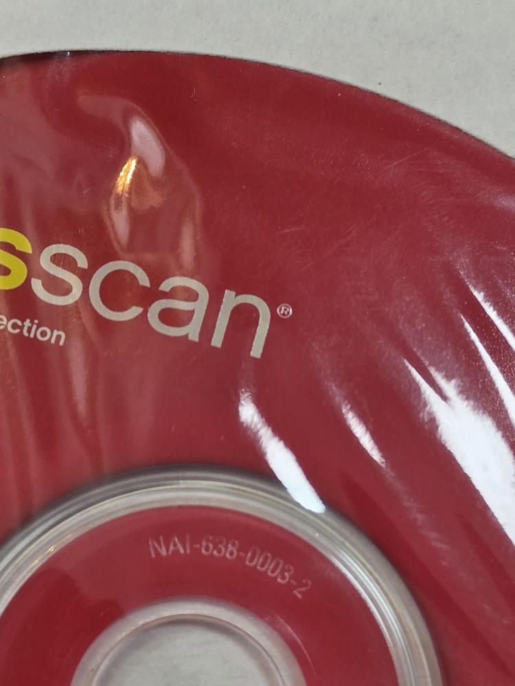 McAfee Virus Scan 2004 Version 8.0 Disc Only No Scratches