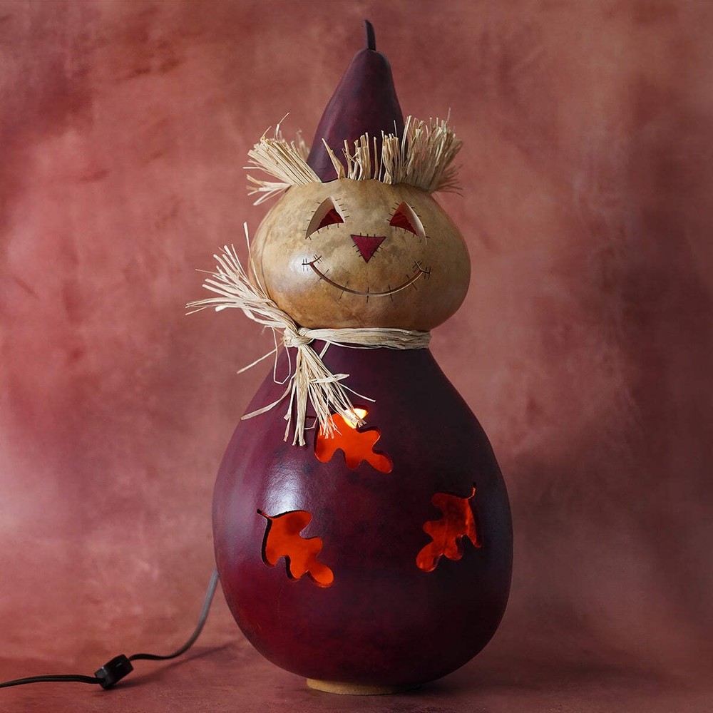 Warehime - Extra Large Lighted Scarecrow Gourd