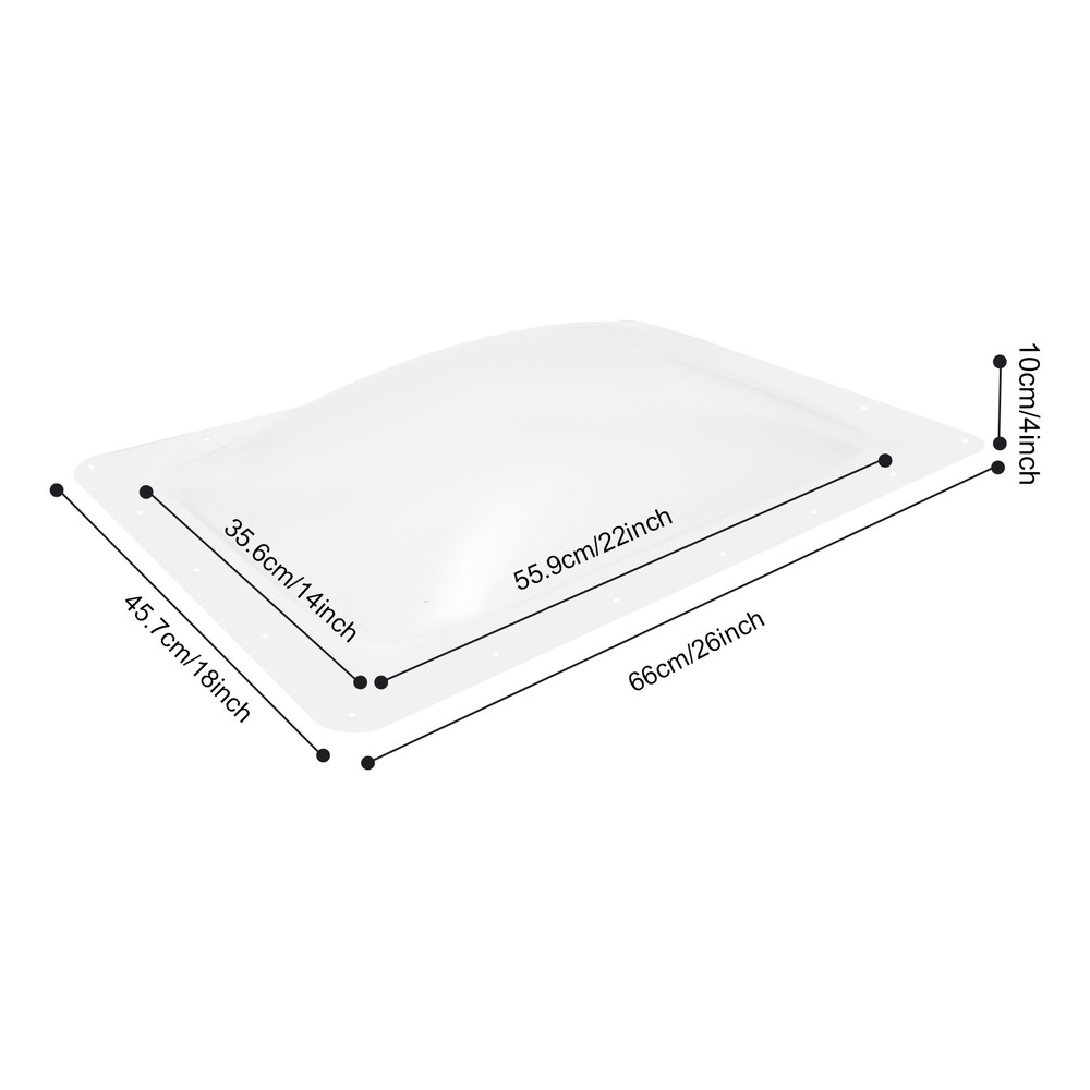 RV Skylight Outer Dome, RV PC Skylight Fits, Camper Skylight Clear Skylight New